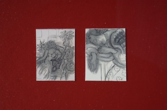 Pair of Matisse Drawings, 12x10