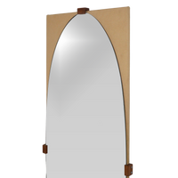 Upholstered Oval Mirror, 1960s