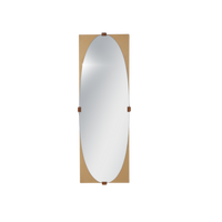 Upholstered Oval Mirror, 1960s