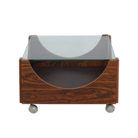 Danish Rosewood & Glass Coffee Table
