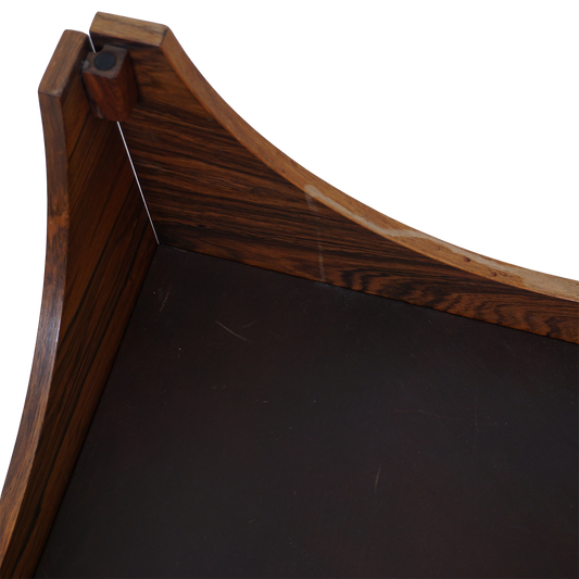 Danish Rosewood & Glass Coffee Table