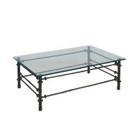 Brutalist Glass Coffee Table