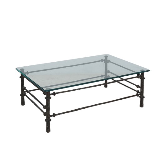 Brutalist Glass Coffee Table