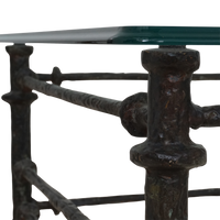 Brutalist Glass Coffee Table