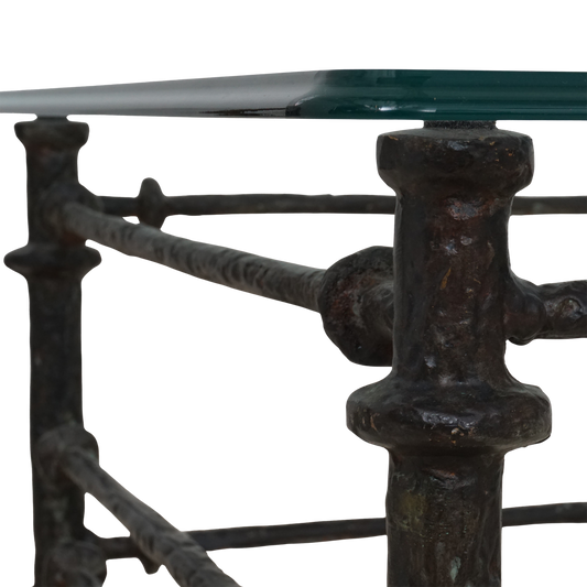 Brutalist Glass Coffee Table