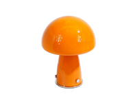 Orange Glass Mushroom Lamp