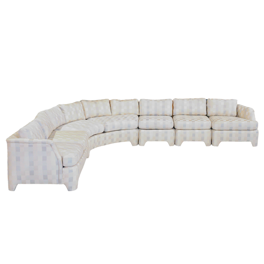 Ivory Checkered Modular Sectional