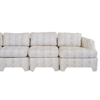 Ivory Checkered Modular Sectional