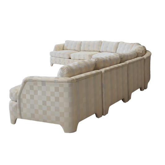 Ivory Checkered Modular Sectional