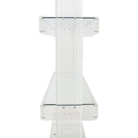 Lucite & Glass Shelving, 1980s