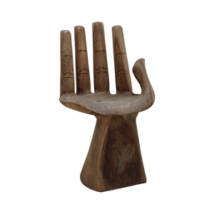 Carved Wood Hand Chair, 1980s