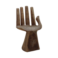 Carved Wood Hand Chair, 1980s
