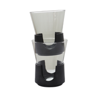 Set of 4 Smoked Snap Glasses