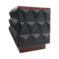 Low Brutalist Rosewood Dresser, 1960s