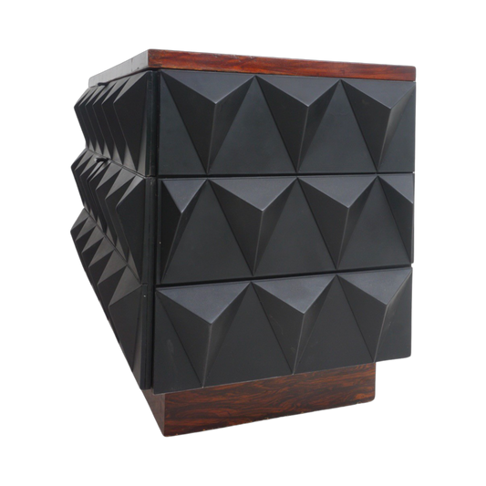 Low Brutalist Rosewood Dresser, 1960s