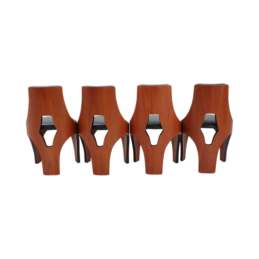 Set of 4 Cylindra Chairs by Henry P. Glass, 1966