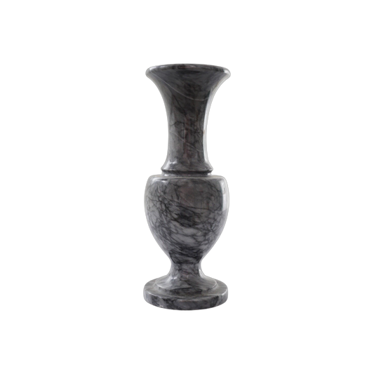 Gray Marble Vase, 1980s