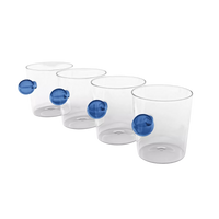 Set of 4 Blue Sphere Mugs