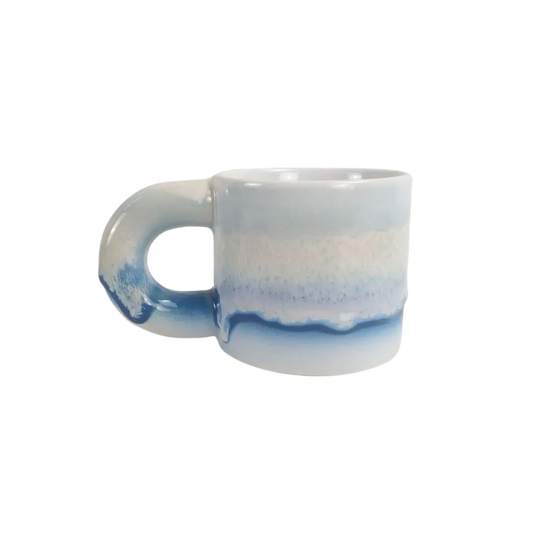Light Blue Glazed Ceramic Mug