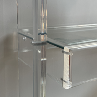 Lucite & Glass Shelving, 1980s