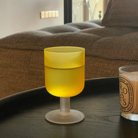 Pair of Amber Goblets