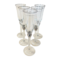 Silver Ball Fluted Glass