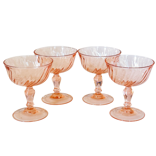 Pink Swirl Coupe Set