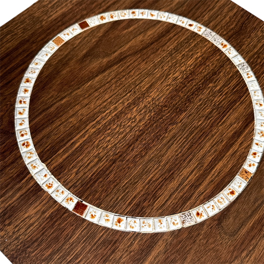 Pair of MCM Square Mosaic Side Stacking Drink Tables