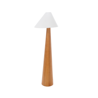 Asymmetrical Wood Floor Lamp