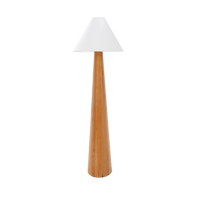 Asymmetrical Wood Floor Lamp