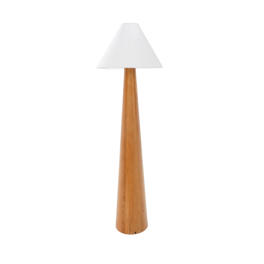 Asymmetrical Wood Floor Lamp