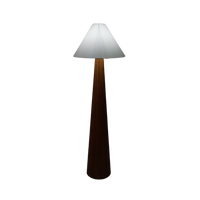 Asymmetrical Wood Floor Lamp