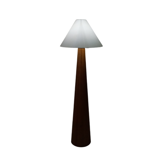 Asymmetrical Wood Floor Lamp