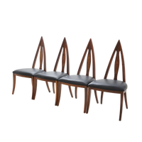 Set of 4 Gothic Chairs, 1960s