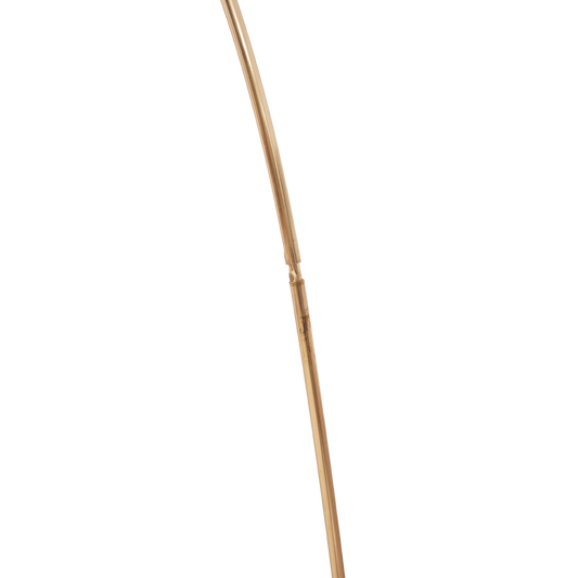 Travertine Base Arc Floor Lamp