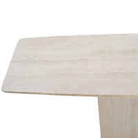 Travertine Console Table, 1980s