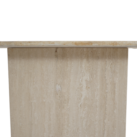 Travertine Console Table, 1980s