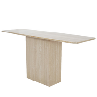 Travertine Console Table, 1980s