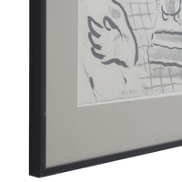 Esther Accuses Haman Lithograph, 15x19