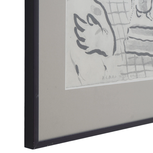 Esther Accuses Haman Lithograph, 15x19