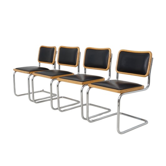 Black Vinyl Cesca Chairs