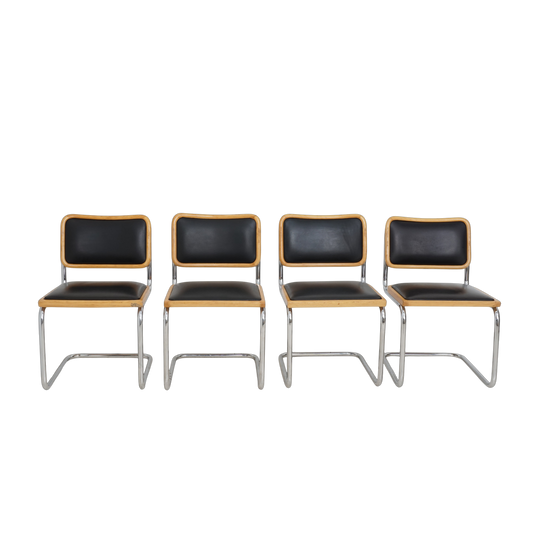 Black Vinyl Cesca Chairs