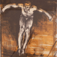 Diving Litograph, 21x25