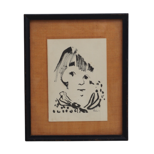 'Portrait of a Young Girl' Print, 1965