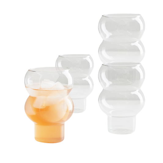 Set of 4 Stacking Bubble Glasses