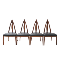 Set of 4 Gothic Chairs, 1960s