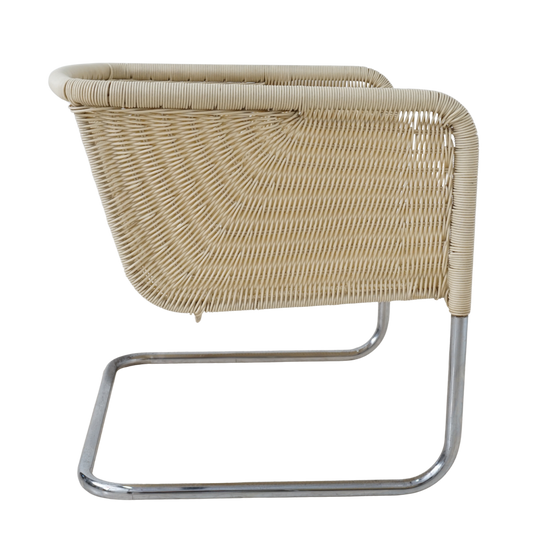Pair of Woven Rattan Armchairs