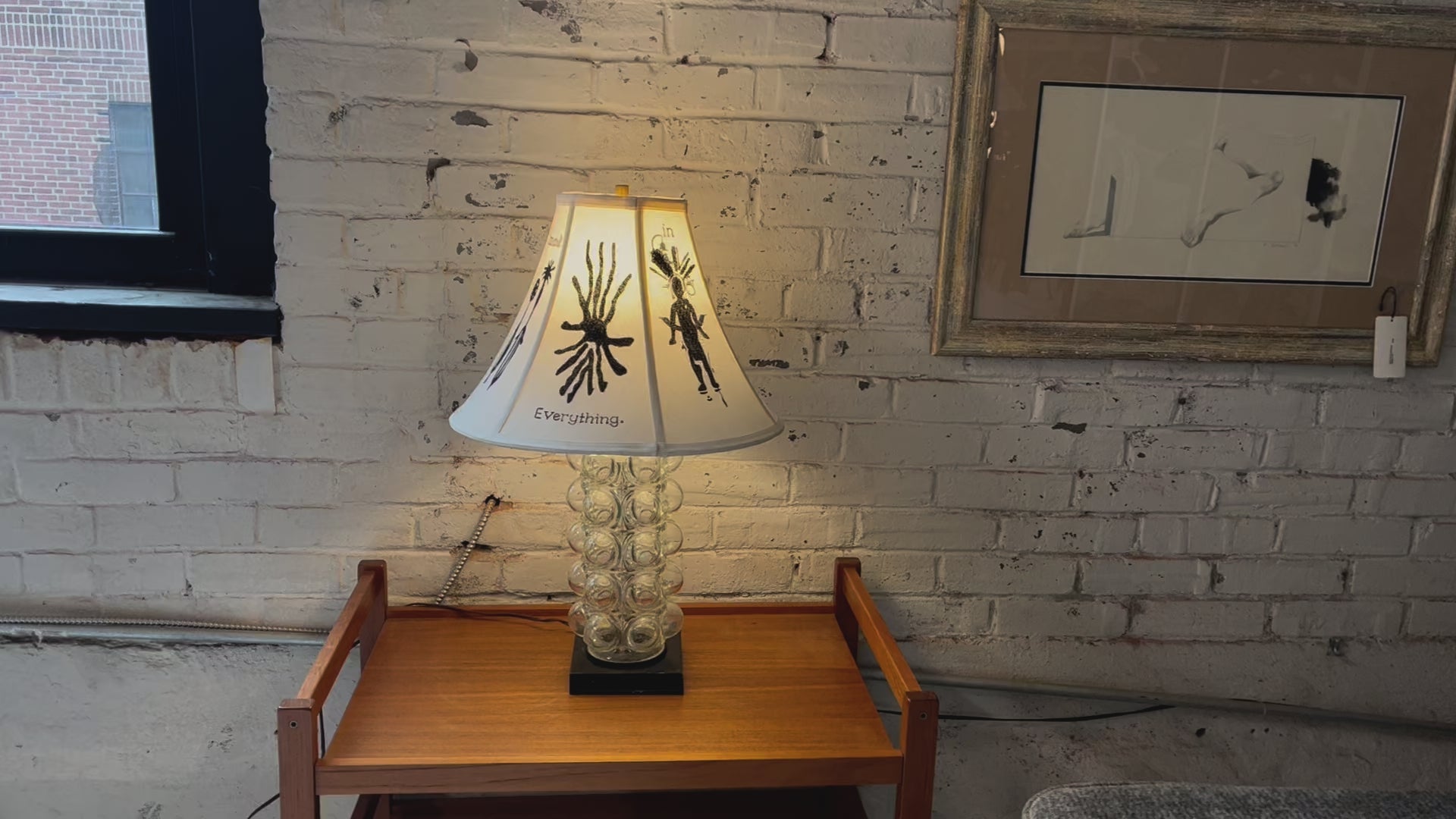 Glass Bubble Table Lamp by Nemo, 1970s