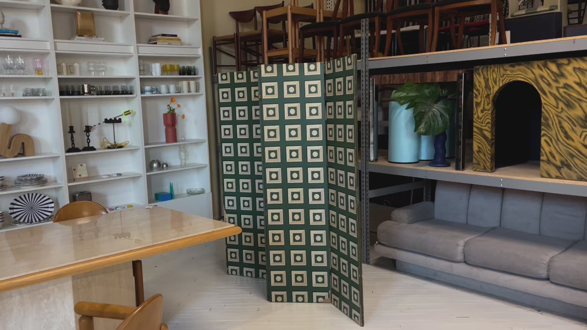 Deco Four Panel Screen