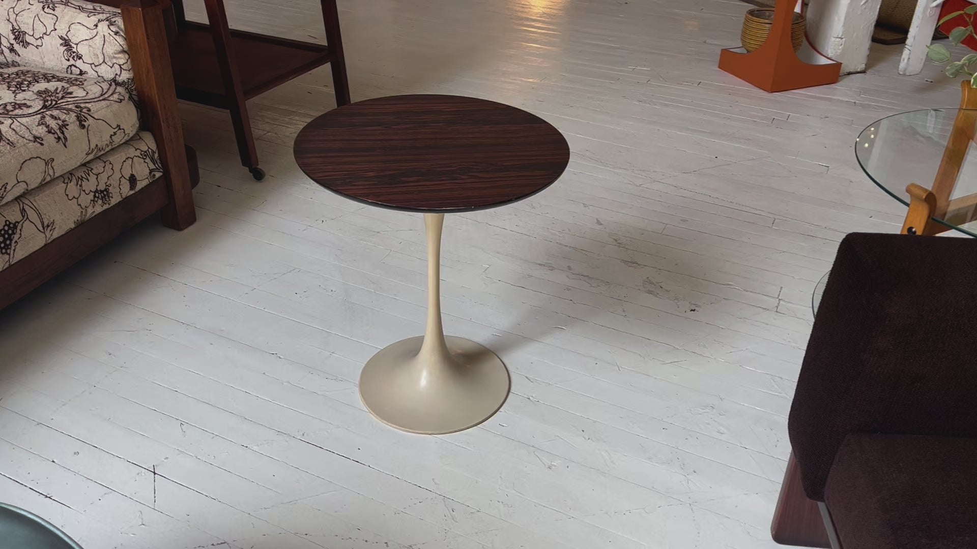 Rosewood Tulip Side Table